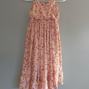 Floral Pink Kids Dress